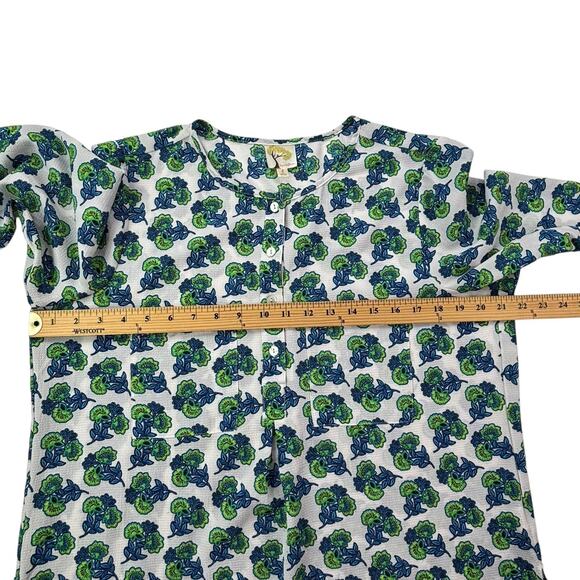 FIG & FLOWER Womens Size Large L Floral 3/4‎ Sleeve Boho Top Blouse - Picture 9 of 16
